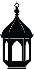 Arabic Lantern Silhouette Icon