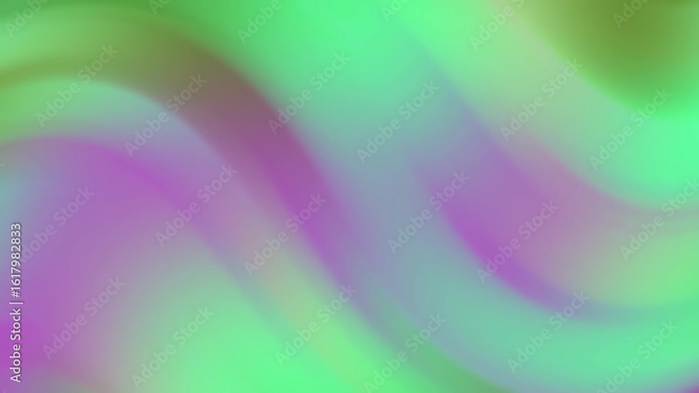 Aufkleber abstracts abstract motion background with smooth, flowing waves of purple and green creating a calmi