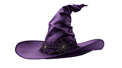 Halloween witch hat isolated on white background PNG