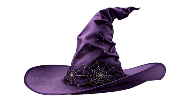 Halloween witch hat isolated on white background PNG