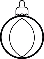 bauble icon on transparent background