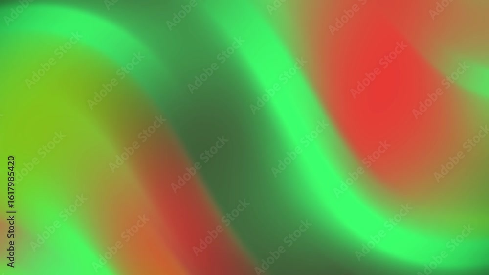 Aufkleber abstracts abstract green and red gradient background with smooth flowing lines, perfect for modern d