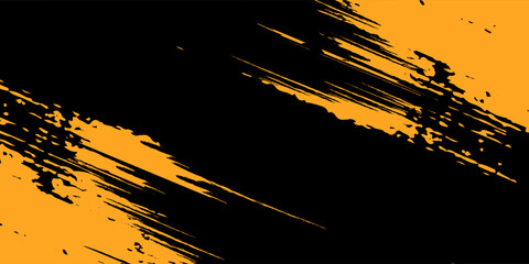 Dots halftone yellow and dark blue color pattern gradient grunge texture background. Dots pop art sport style vector illustration