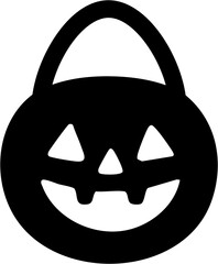  Jack-o'-lantern candy bucket