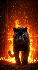 tiger in the dark