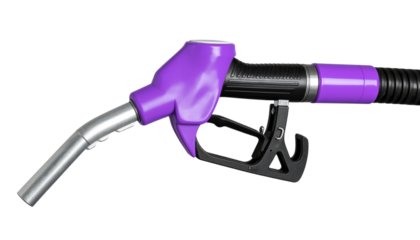 Gasoline injector or fuel pump nozzle isolated on a transparent background png.