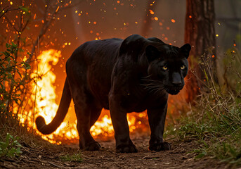 tiger in the dark