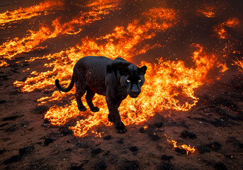 dog in the fire