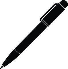 Fountain Pen Icon Vector Silhouette