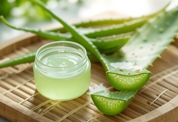 Discover natural skincare with fresh aloe vera and soothing gel for radiant skin and wellness