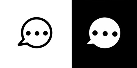 talk icon. message bubble icon. chat icon with simple design