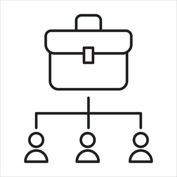 Outsorcing icon outline vector