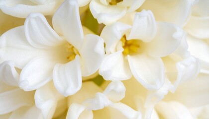 Extreme macro picture of Hyacinth flower. Closeup view of Flor de palma flower with t .