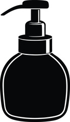 blue liquid soap dispenser pump