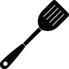 Kitchen Spatula Silhouette Vector