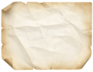 古びた紙の素材（背景透明)/Old paper material	