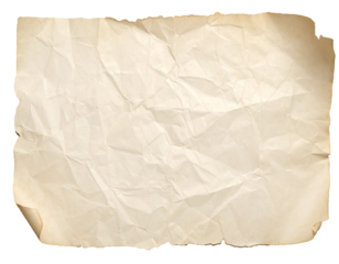 古びた紙の素材（背景透明)/Old paper material	