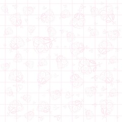 grid pattern,pink tone,pastel design,cute aesthetic,minimal style,pink background,square motif,box layout,graphic pattern,soft texture,simple vibe,decorative grid