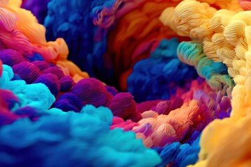 abstract background with colorful waves