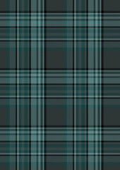 Seamless Teal and Gray Plaid Pattern Texture Background