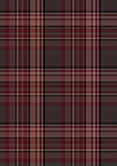 Seamless Red and Gray Plaid Pattern Texture Background