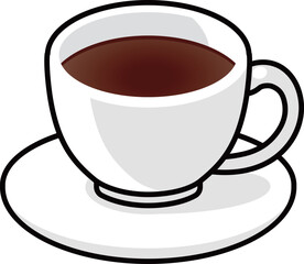 シンプルなコーヒーカップのイラスト
