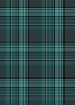 Seamless Teal and Gray Plaid Pattern Texture Background
