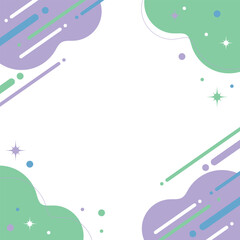 Sparkling loose and fluffy seamless material, geometric pattern, y2k, Harajuku style, purple, yellow green, green / キラリと輝くゆるふわシームレス素材 幾何学模様 y2k 原宿系 紫 黄緑 緑