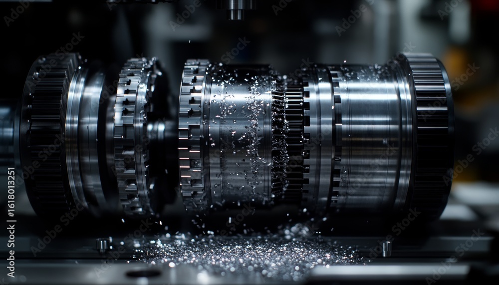 Poster precision engineering and intricate metalworking processes in high tech cnc milling and production