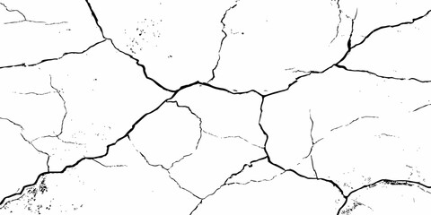 Black and white texture of cracked and abstract grunge texture effect old concrete faded wall dry surface patterns background