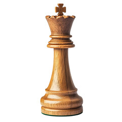 Elegant wooden chess king