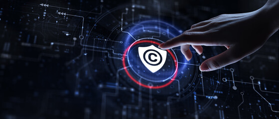 Copyright Concept: Protecting Creative Works and Intellectual Property Rights.