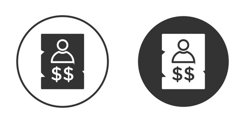 Wanted icon silhouette symbol. Vector isolated illustration