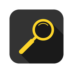 Magnifying glass icon isolated on transparent background 