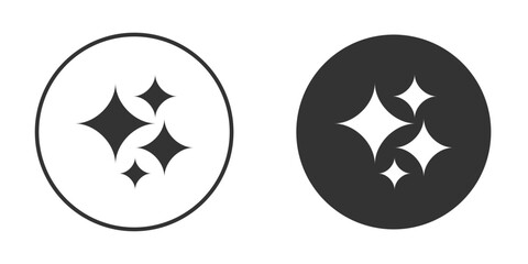 Shine icon silhouette symbol. Vector isolated illustration