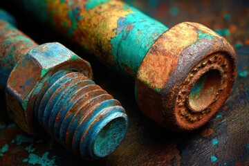 old rusty bolt