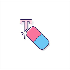 vector illustration of a pill