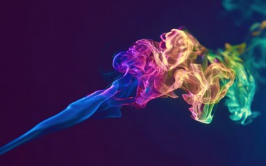 smoke on black background
