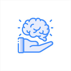 human brain vector illustration