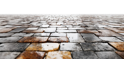 Wet Stone City Floor Isolated on Transparent Background PNG
