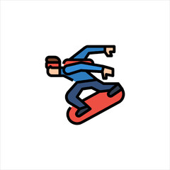 snowboard vector illustration
