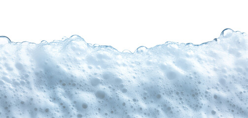 Soap Foam Bubbles  Bottom Border Isolated on Transparent Background PNG
