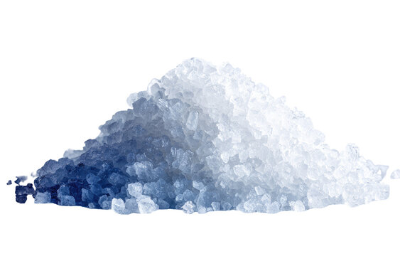 Pile of small, light-blue crystals