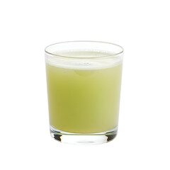 Refreshing Light Green Juice in a Glass Tumbler.