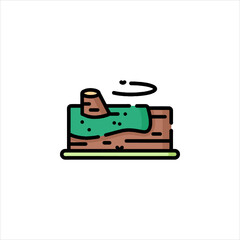 vector illustration of an electric saw