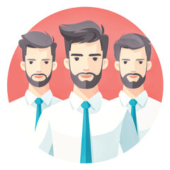 Teamwork and Collaboration Illustrated A Group of Men in Formal Attire Showing Unity and Professionalism within an Organization