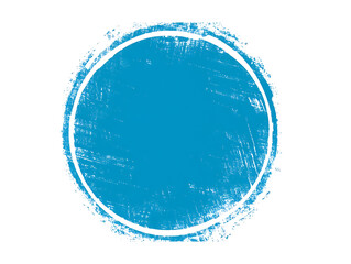 Blue Grunge Circle on Black Background
