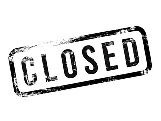 Closed Grunge Stamp with Distressed Textur