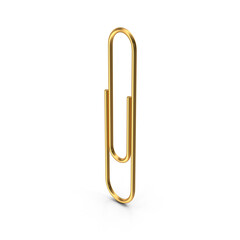 Golden Paperclip Office Supply Stationery Clip Art  png