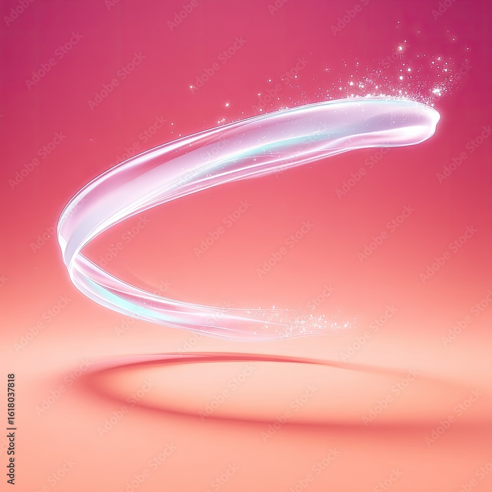 Aufkleber elegant pink and red light swirl background with smooth color transition